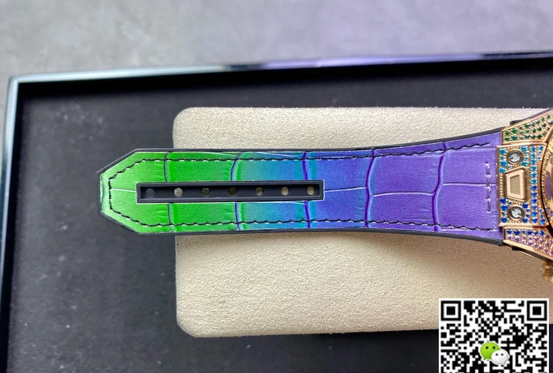 Hublot BIG BANG Unico 411.OX.9910.LR.0999 ZF Factory 1:1 Best Edition Replica Watch Rainbow Diamond Case